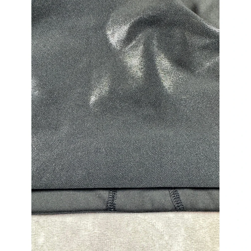 Old Navy Active Powersoft Medium Support Sports Bra Black Foil Metallic XXL